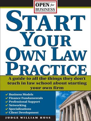 cover image of Start Your Own Law Practice